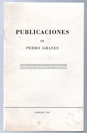 Bild des Verkufers fr Publicaciones de Pedro Grases. zum Verkauf von Llibreria Antiquria Delstres