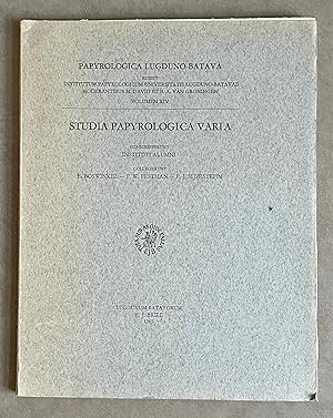 Studia papyrologica varia. Conscripserunt Instituti alumni