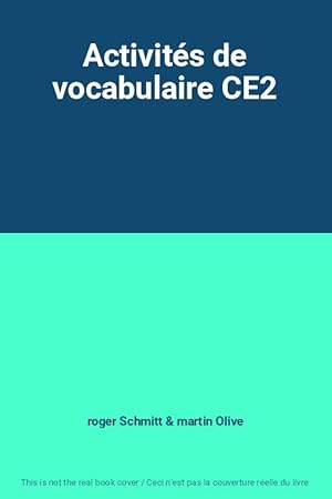 Immagine del venditore per Activits de vocabulaire CE2 venduto da Ammareal