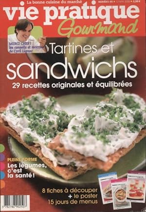 Gourmand n°85 : Tartines et sandwichs - Collectif