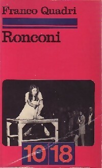 Immagine del venditore per Ronconi - Franco Quadri venduto da Book Hmisphres