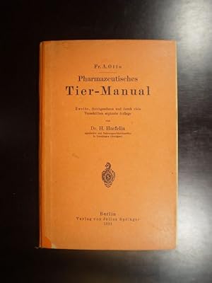 Pharmazeutisches Tier-Manual