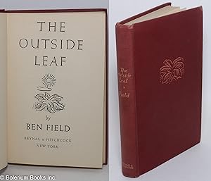 Imagen del vendedor de The outside leaf a la venta por Bolerium Books Inc.