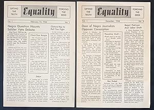 Equality [Two issues: Vol. 1 nos. 1 and 9]