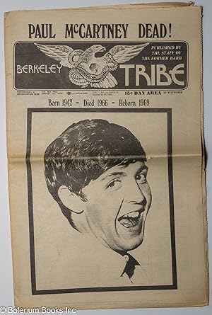 Berkeley Tribe: vol. 1, #16 (#16), Oct. 24-30, 1969: Paul McCartney Dead!