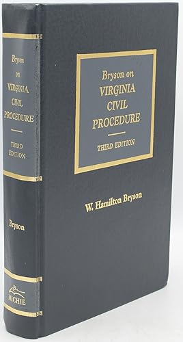 Imagen del vendedor de BRYSON ON VIRGINIA CIVIL PROCEDURE. THIRD EDITION a la venta por BLACK SWAN BOOKS, INC., ABAA, ILAB