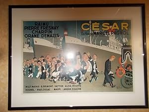 Seller image for AFFICHE CINEMA ANCIENNE POUR LE FILM CESAR for sale by Bibliofolie