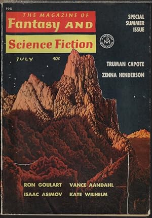 Bild des Verkufers fr The Magazine of FANTASY AND SCIENCE FICTION (F&SF): July 1962 zum Verkauf von Books from the Crypt