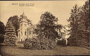 Bild des Verkufers fr Ansichtskarte / Postkarte Ronse Renaix Ostflandern, Chateau de la Cruce, Facade posterieure zum Verkauf von akpool GmbH