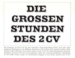 Die großen Stunden des 2 CV. Serie 5489455;