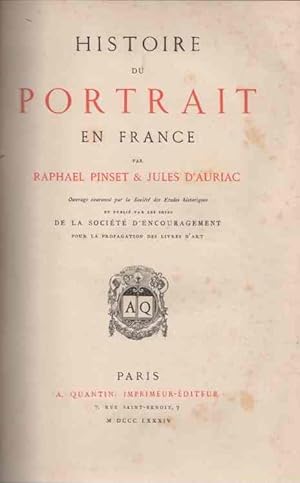 Imagen del vendedor de Histoire du Portrait en France . a la venta por Librera Astarloa