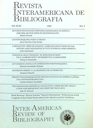 Revista Interamericana de Bibliografia 3/1993