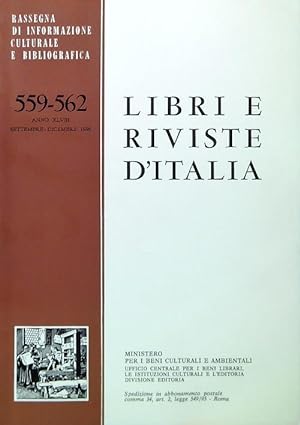 Libri e riviste d'Italia - Anno XLVIII - N. 559-562 Settembre Dicembre 1996