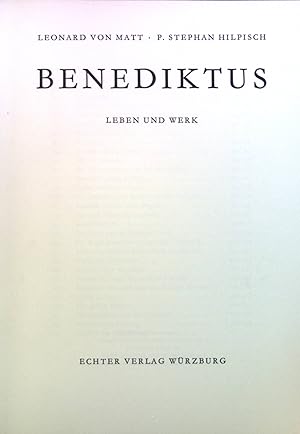 Imagen del vendedor de Benediktus : Leben und Werk. a la venta por books4less (Versandantiquariat Petra Gros GmbH & Co. KG)