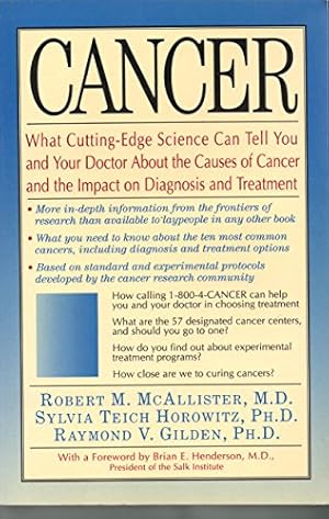 Seller image for Cancer for sale by WeBuyBooks