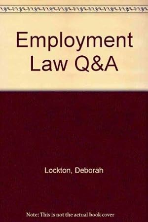 Imagen del vendedor de Employment Law Q&A (Questions and Answers) a la venta por WeBuyBooks