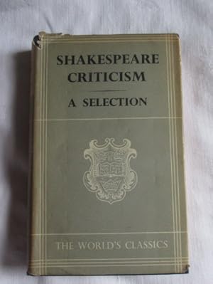 Shakespeare Critisism - a selection