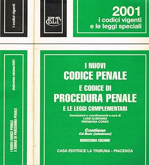 Immagine del venditore per I nuovi codice penale e codice di procedura penale e le leggi complementari 2001 venduto da Biblioteca di Babele