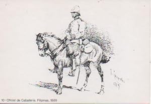 Seller image for Postal E06827: 10- Oficial de Caballeria. Filipinas, 1889. 25 Aniv Miniaturistas Militares de Espaa for sale by EL BOLETIN