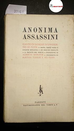 Seller image for Turkus Burton e Feder Sid, Anonima assassini, Parenti, 1955 - I. for sale by Amarcord libri