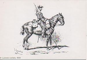Seller image for Postal E06825: 8- Lancero Carlista, 1835. 25 Aniv Miniaturistas Militares de Espaa for sale by EL BOLETIN