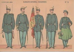Bild des Verkufers fr Postal E06814: Exposicin Memoria Militar de Espaa. Cazadores. N 8 zum Verkauf von EL BOLETIN