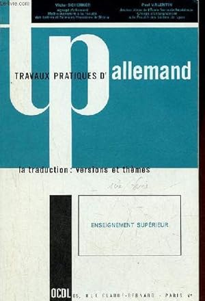 Imagen del vendedor de Travaux pratiques d'allemand versions et th�mes - enseignement sup�rieur. a la venta por Le-Livre
