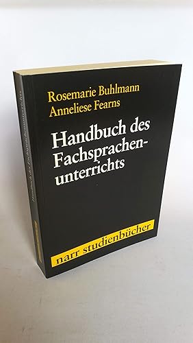 Handbuch des Fachsprachenunterrichts Unter besonderer Berücksichtigung naturwissenschaftlich-tech...