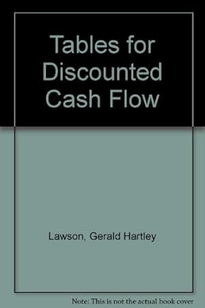 Image du vendeur pour Tables for Discounted Cash Flow mis en vente par WeBuyBooks