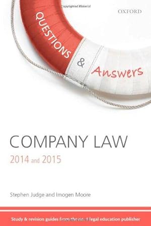 Bild des Verkufers fr Questions & Answers Company Law 2014-2015 Law Revision and Study Guide 4/e (Law Questions & Answers) zum Verkauf von WeBuyBooks