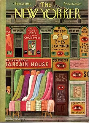 Bild des Verkufers fr The New Yorker Magazine: September 21, 1946 zum Verkauf von Dorley House Books, Inc.