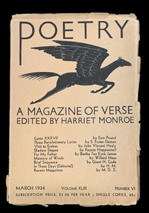Poetry: A Magazine of Verse Volume XLIII Number VI, March 1934