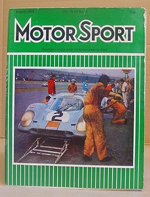 Bild des Verkufers fr Motor Sport Incorporating Speed And The Brooklands Gazette - Volume XLVII [ 47 ] N3 March 1971 zum Verkauf von Eastleach Books