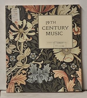 Image du vendeur pour 19th Century Music, Volume 24, Number 1 (Summer 2000) mis en vente par Cat's Cradle Books