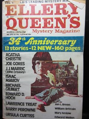 Image du vendeur pour ELLERY QUEEN'S MYSTERY - Mar, 1975 mis en vente par The Book Abyss