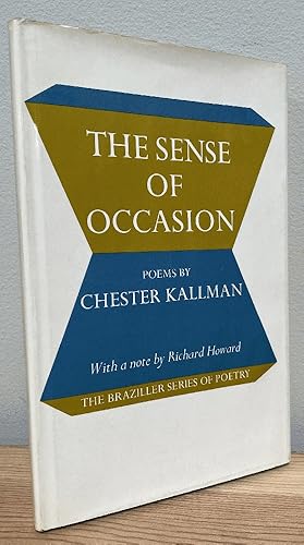 Imagen del vendedor de The Sense of Occasion a la venta por Chaparral Books