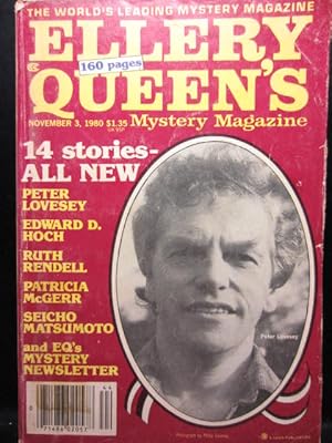 Imagen del vendedor de ELLERY QUEEN'S MYSTERY - Nov 3, 1980 a la venta por The Book Abyss