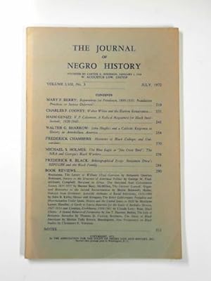 Image du vendeur pour The Journal of Negro History, vol. LVII (57), no. 3, July 1972 mis en vente par Cotswold Internet Books