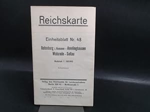 Reichskarte: Einheitsblatt Nr. 48: Rotenburg i. Hannover - Amelinghausen, Walsrode - Soltau. Maßs...