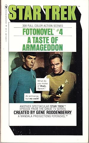 Seller image for A Taste of Armageddon: Star Trek Fotonovel # 4 for sale by John Thompson