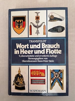 Bild des Verkufers fr Wort und Brauch in Heer und Flotte zum Verkauf von Buchhandlung Loken-Books