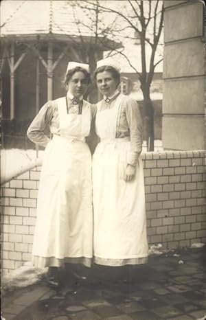 Foto Ansichtskarte / Postkarte Zwei Krankenschwestern, Portrait, Vaterländischer Frauenverein