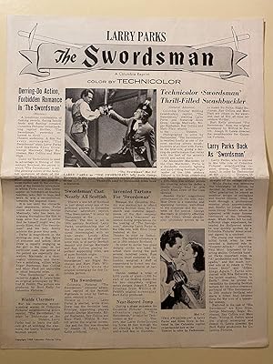 Bild des Verkufers fr The Swordsdman Pressbook 1947 Larry Parks, Ellen Drew, George Macready zum Verkauf von AcornBooksNH