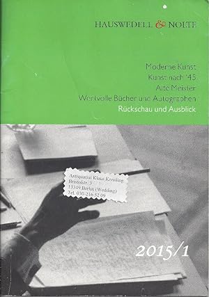 Moderne Kunst - Kunst nach 1945 - Alte Meister - Wertvolle Bücher und Autographen, Rückschau und ...