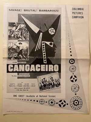 Bild des Verkufers fr Cangaceiro Pressbook 1954 Alberto Ruschel, Marisa Prado Scarce! zum Verkauf von AcornBooksNH