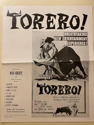 Image du vendeur pour Torero! Pressbook 1957 Luis Procuna, Manolete and Carlos Arruza mis en vente par AcornBooksNH