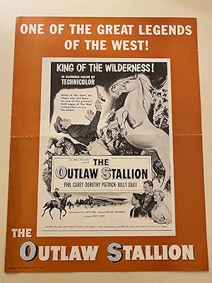 Image du vendeur pour The Outlaw Stallion Pressbook 1954 Phil Carey, Dorothy Patrick, Billy Gray mis en vente par AcornBooksNH
