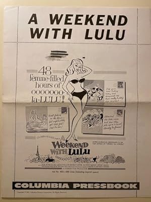 Immagine del venditore per A Weekend with Lulu Pressbook 1961 Bob Monkhouse, Leslie Phillips, Shirley Eaton venduto da AcornBooksNH