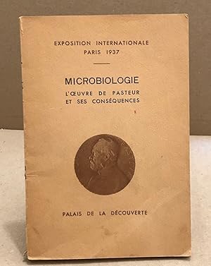 Image du vendeur pour Microbiologie l'oeuvre de Pasteur et ses consquences mis en vente par librairie philippe arnaiz