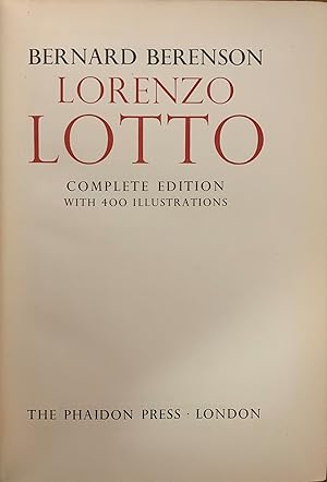 LORENZO LOTTO. COMPLETE EDITION WITH 400 ILLUSTRATIONS